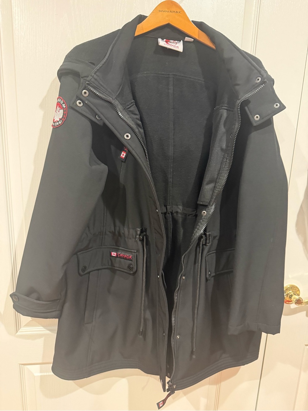 Canada Weather Gear black softshell utility/parka jacket Size 1X